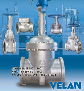 Velan Cast Steel Gate, Globe, and Check Valves